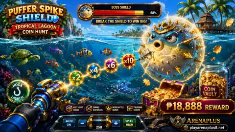 ARENAPLUS fishing open-water reset as the previous target leaves and a new school enters