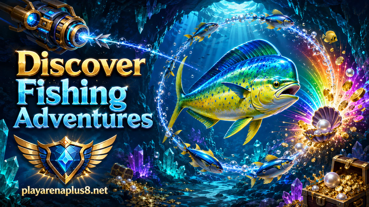 ARENAPLUS Fishing Game armored marlin crossing a dark lane above the cannon
