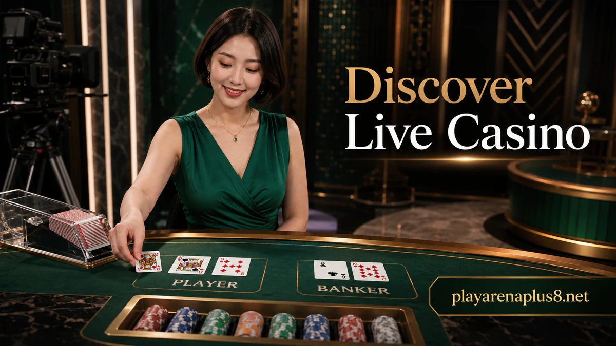 ARENAPLUS online casino table with cleared oxblood felt, warm dealer light and roulette waiting behind
